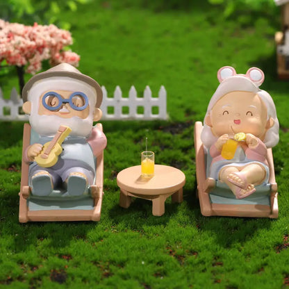 Resin Affectionate Couple Car Ornament Micro Landscape Bonsai Decoration Desktop Creative Trinket Home Accessories Figurines