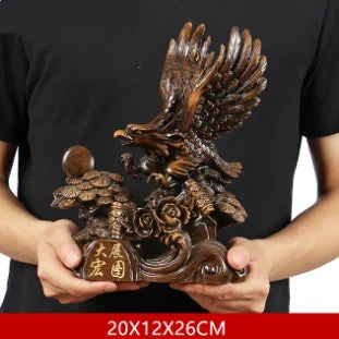 Resin Animal Model Sculpture Home Decoration Living Room Wine Cabinet Ornaments Office Desktop Auspicious Decor Accessories