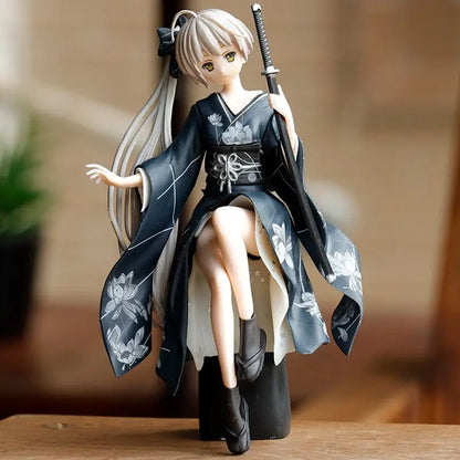 Resin Anime Beauty Girl Car Ornament Micro Landscape Bonsai Decoration Desktop Creative Trinket Home Accessories Figurines