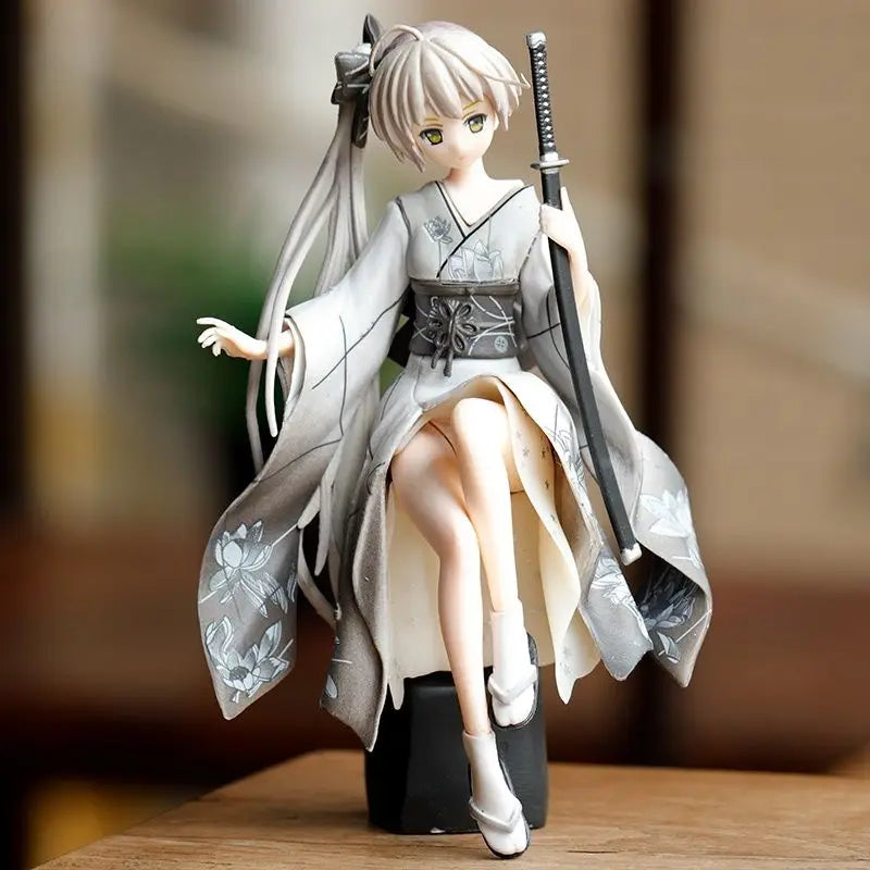 Resin Anime Beauty Girl Car Ornament Micro Landscape Bonsai Decoration Desktop Creative Trinket Home Accessories Figurines