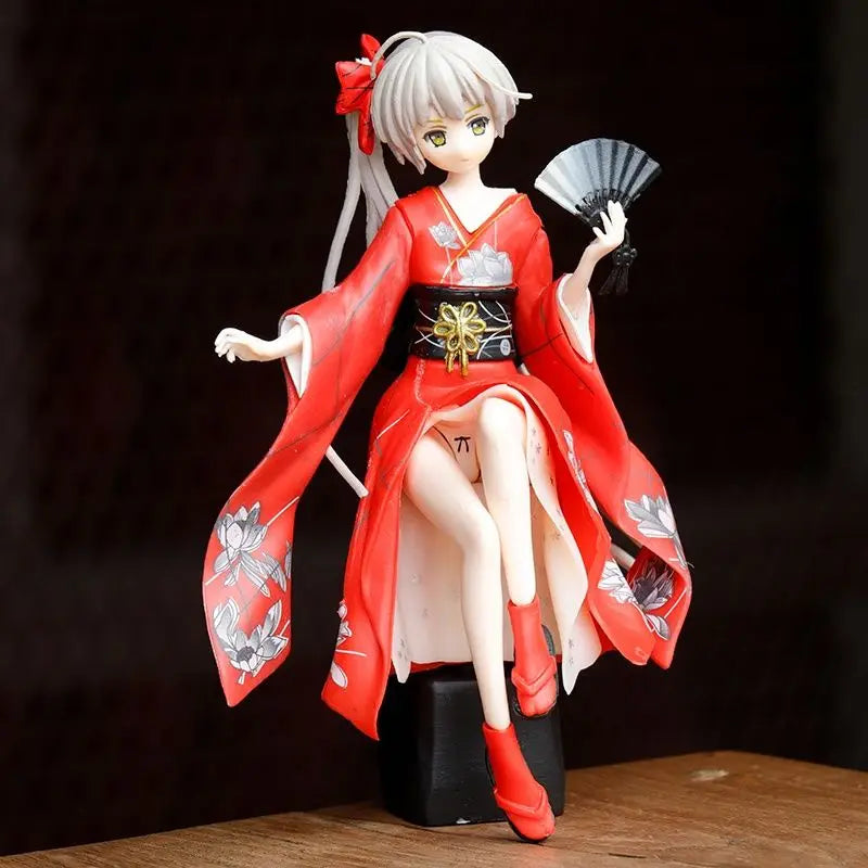 Resin Anime Beauty Girl Car Ornament Micro Landscape Bonsai Decoration Desktop Creative Trinket Home Accessories Figurines
