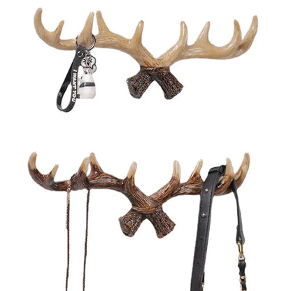 Resin Antler Decorative Wall Hanging, Coat and Hat Hook, Creative Clothing Store, Entrance Wall Decoration, Key Hook