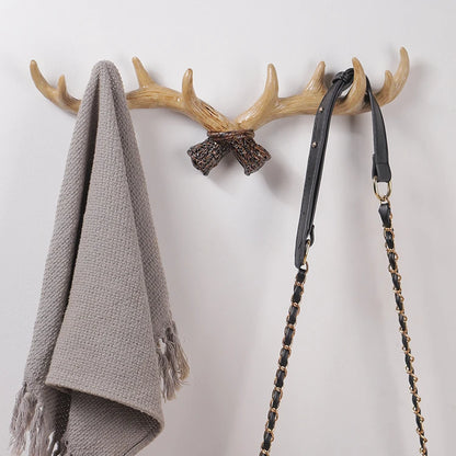 Resin Antler Decorative Wall Hanging, Coat and Hat Hook, Creative Clothing Store, Entrance Wall Decoration, Key Hook