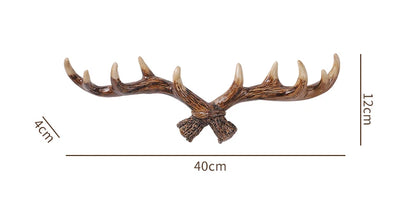 Resin Antler Decorative Wall Hanging, Coat and Hat Hook, Creative Clothing Store, Entrance Wall Decoration, Key Hook