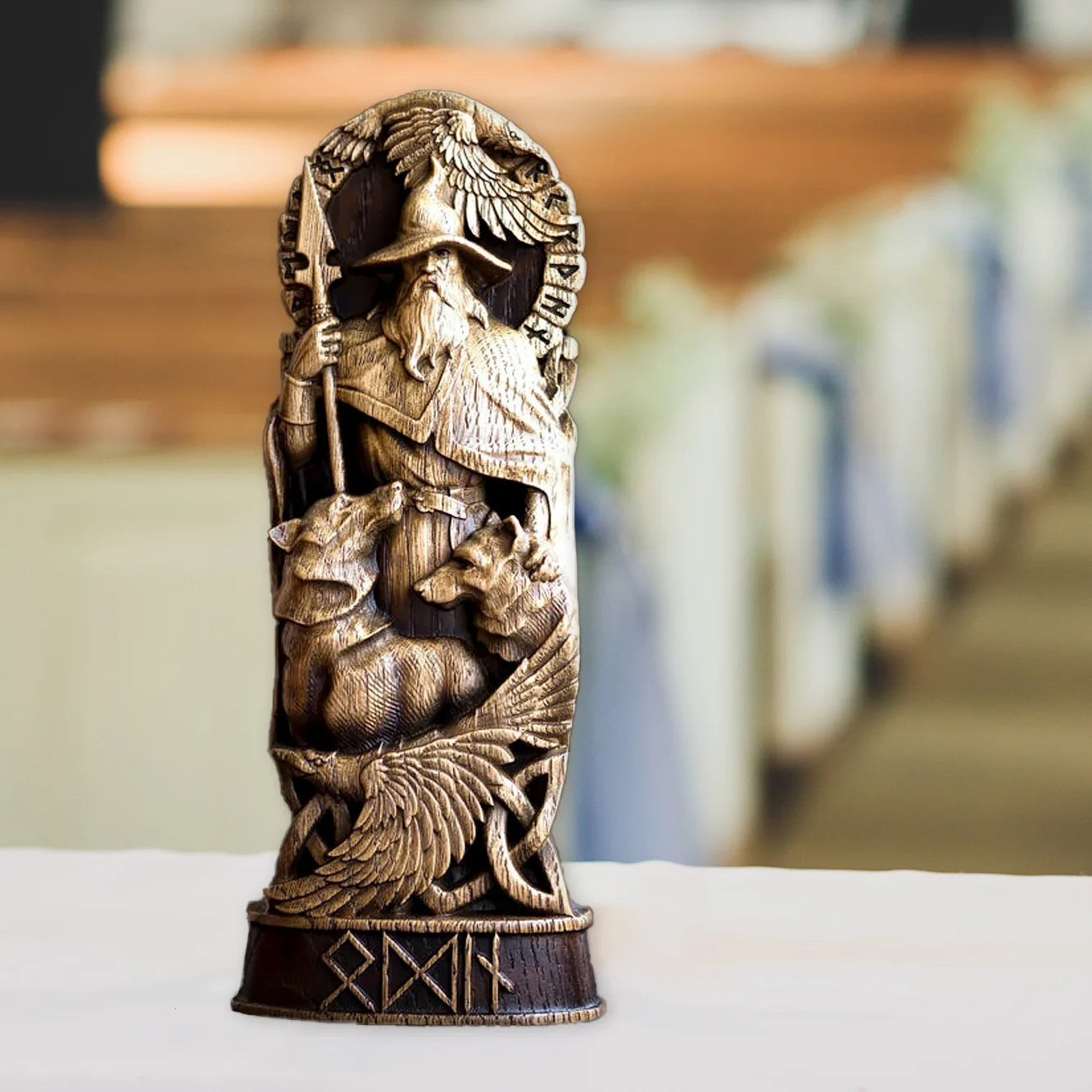 Resin Art Greek Goddess Statue Figurine Ancient Greek Religious Hecate Goddess Sculpture Home Decor Ornament Miniatures Craft