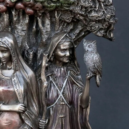 Resin Art Greek Goddess Statue Figurine Ancient Greek Religious Hecate Goddess Sculpture Home Decor Ornament Miniatures Craft