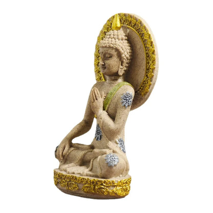 Resin Background Buddha Home Decorations Ornaments Sandstone Crafts Christmas fengshui gift
