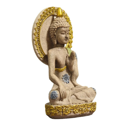 Resin Background Buddha Home Decorations Ornaments Sandstone Crafts Christmas fengshui gift