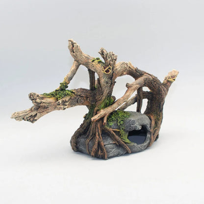 Resin Bush Decoration for Aquarium, Fish Tank Cave, Hideout Wood Decor, Freshwater Ornament, Accessories