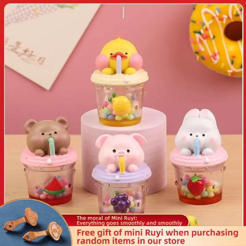 Resin Cartoon Cute Animal Car Ornament Micro Landscape Bonsai Decoration Desktop Creative Trinket Home Accessories Figurines