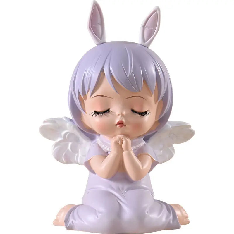 Resin Cartoon Cute Baby Car Ornament Micro Landscape Bonsai Decoration Desktop Creative Trinket Home Accessories Figurines