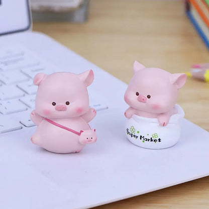 Resin Cartoon Cute Big Car Ornament Micro Landscape Bonsai Decoration Desktop Creative Trinket Home Accessories Figurines