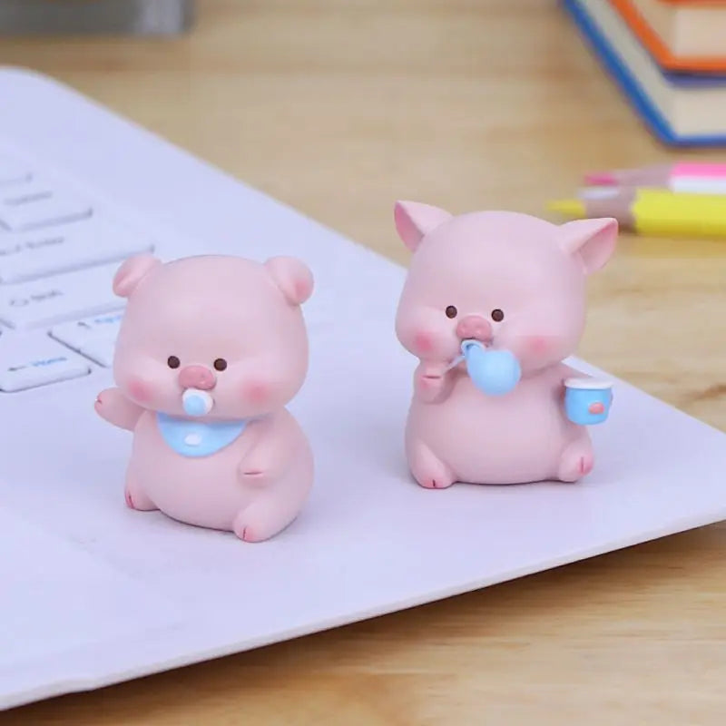 Resin Cartoon Cute Big Car Ornament Micro Landscape Bonsai Decoration Desktop Creative Trinket Home Accessories Figurines