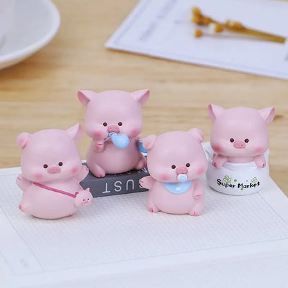 Resin Cartoon Cute Big Car Ornament Micro Landscape Bonsai Decoration Desktop Creative Trinket Home Accessories Figurines