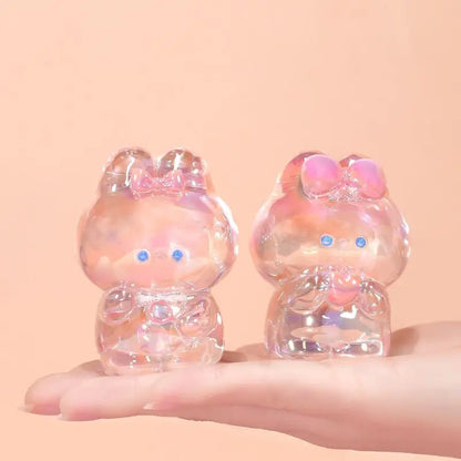 Resin Cartoon Cute Rabbit Car Ornament Micro Landscape Bonsai Decoration Desktop Creative Trinket Home Accessories Figurines