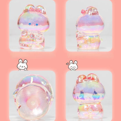 Resin Cartoon Cute Rabbit Car Ornament Micro Landscape Bonsai Decoration Desktop Creative Trinket Home Accessories Figurines