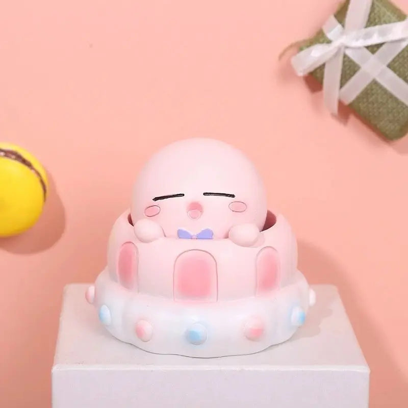 Resin Cartoon Cute Stay Car Ornament Micro Landscape Bonsai Decoration Desktop Creative Trinket Home Accessories Figurines