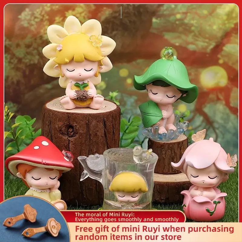 Resin Cartoon Forest Series Car Ornament Micro Landscape Bonsai Decoration Desktop Creative Trinket Home Accessories Figurines