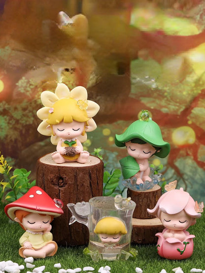 Resin Cartoon Forest Series Car Ornament Micro Landscape Bonsai Decoration Desktop Creative Trinket Home Accessories Figurines