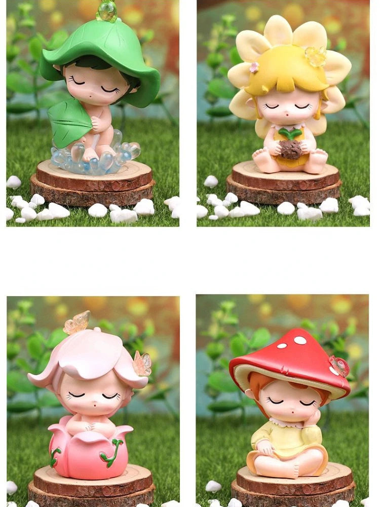 Resin Cartoon Forest Series Car Ornament Micro Landscape Bonsai Decoration Desktop Creative Trinket Home Accessories Figurines