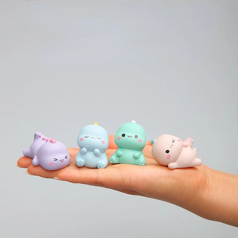 Resin Cartoon Little Dinosaur Car Ornament Micro Landscape Bonsai Decoration Desktop Creative Trinket Home Accessories Figurines