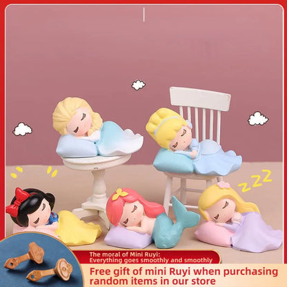 Resin Cartoon Mermaid Car Ornament Micro Landscape Bonsai Decoration Desktop Creative Trinket Home Accessories Figurines