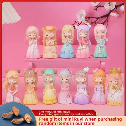Resin Cartoon Pretty Princess Car Ornament Micro Landscape Bonsai Decoration Desktop Creative Trinket Home Accessories Figurines