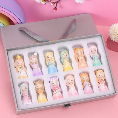 Resin Cartoon Pretty Princess Car Ornament Micro Landscape Bonsai Decoration Desktop Creative Trinket Home Accessories Figurines
