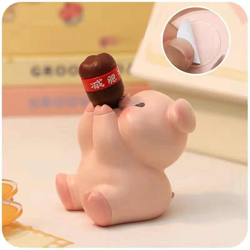 Resin Cartoon Small Animals That Drink Water Car Ornament Bonsai Decoration Desktop Creative Trinket Home Accessories Figurines