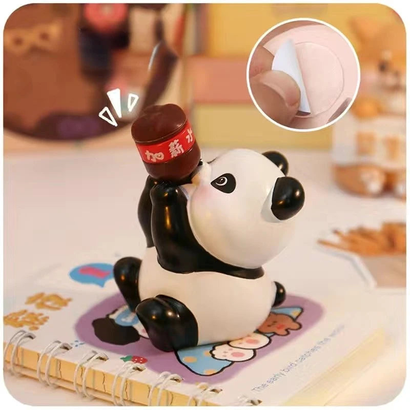 Resin Cartoon Small Animals That Drink Water Car Ornament Bonsai Decoration Desktop Creative Trinket Home Accessories Figurines
