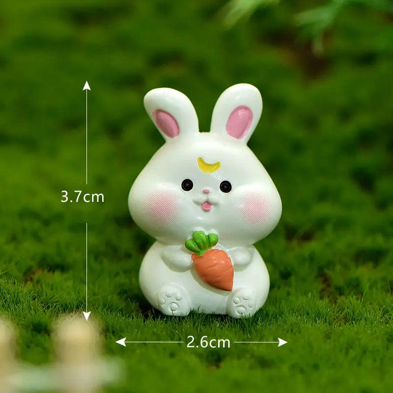 Resin Cartoon Twelve Animals Car Ornaments Micro Landscape Bonsai Decoration Desktop Creative Trinket Home Accessories Figurines