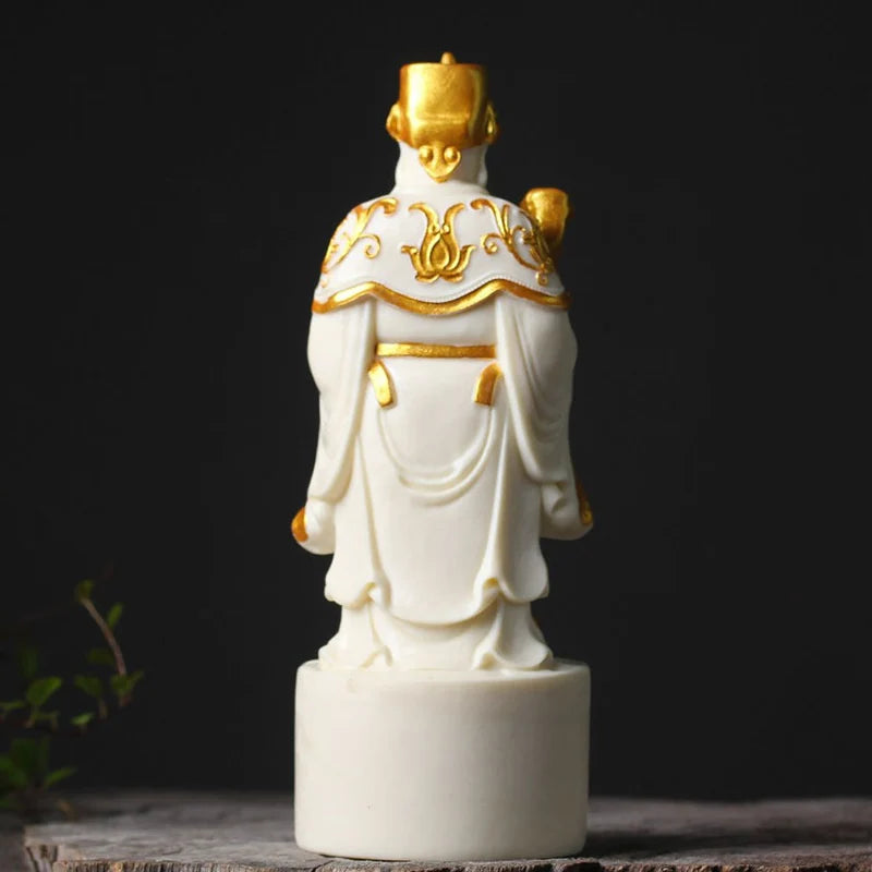 Resin Character God of Wealth Decorative Statue Resin sculpture Luxury home living room, room, office Fortune statue20cm/7.86 in