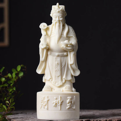 Resin Character God of Wealth Decorative Statue Resin sculpture Luxury home living room, room, office Fortune statue20cm/7.86 in