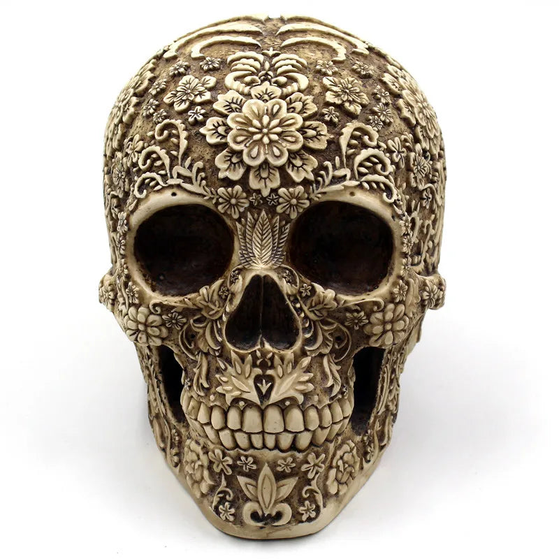 Resin Craft Skull Statues & Sculptures Garden Statues Fashion Skull Model Halloween Decoration Human Model Art Gift