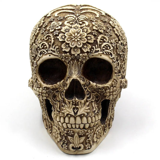 Resin Craft Skull Statues & Sculptures Garden Statues Fashion Skull Model Halloween Decoration Human Model Art Gift