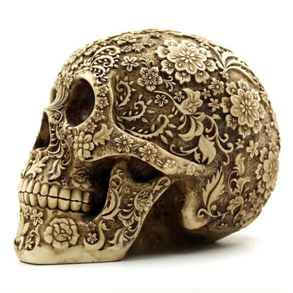 Resin Craft Skull Statues & Sculptures Garden Statues Fashion Skull Model Halloween Decoration Human Model Art Gift