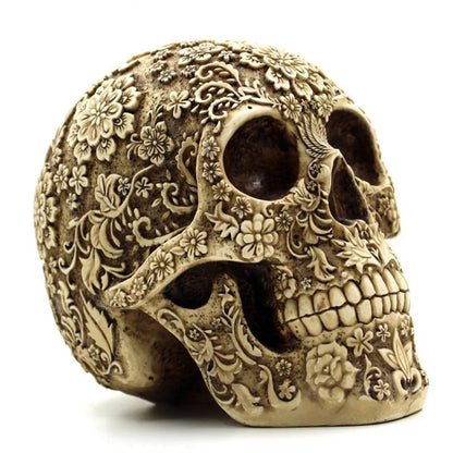 Resin Craft Skull Statues & Sculptures Garden Statues Fashion Skull Model Halloween Decoration Human Model Art Gift