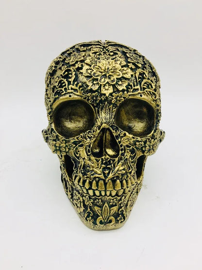 Resin Craft Skull Statues & Sculptures Garden Statues Fashion Skull Model Halloween Decoration Human Model Art Gift