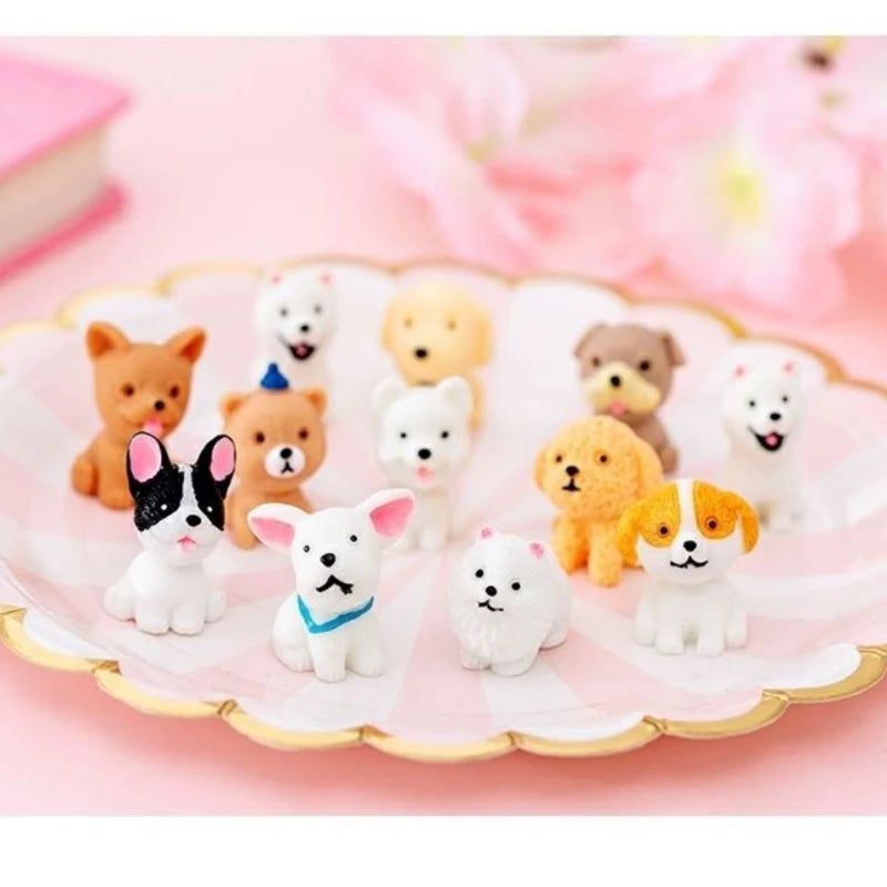 Resin Cute Dog Car Ornaments Micro Landscape Bonsai Decoration Desktop Creative Trinket Home Decoration Accessories Figurines