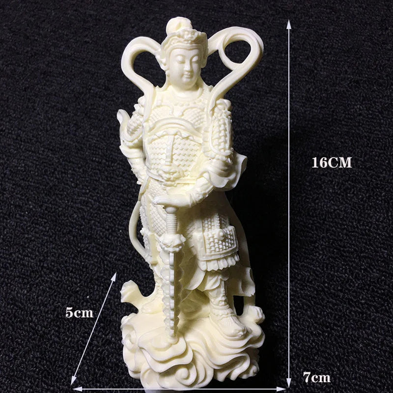 Resin Door God Wei Tuo Patron Saint Figure statue Resin sculpture High quality Home living room, room decoration Fortune statue