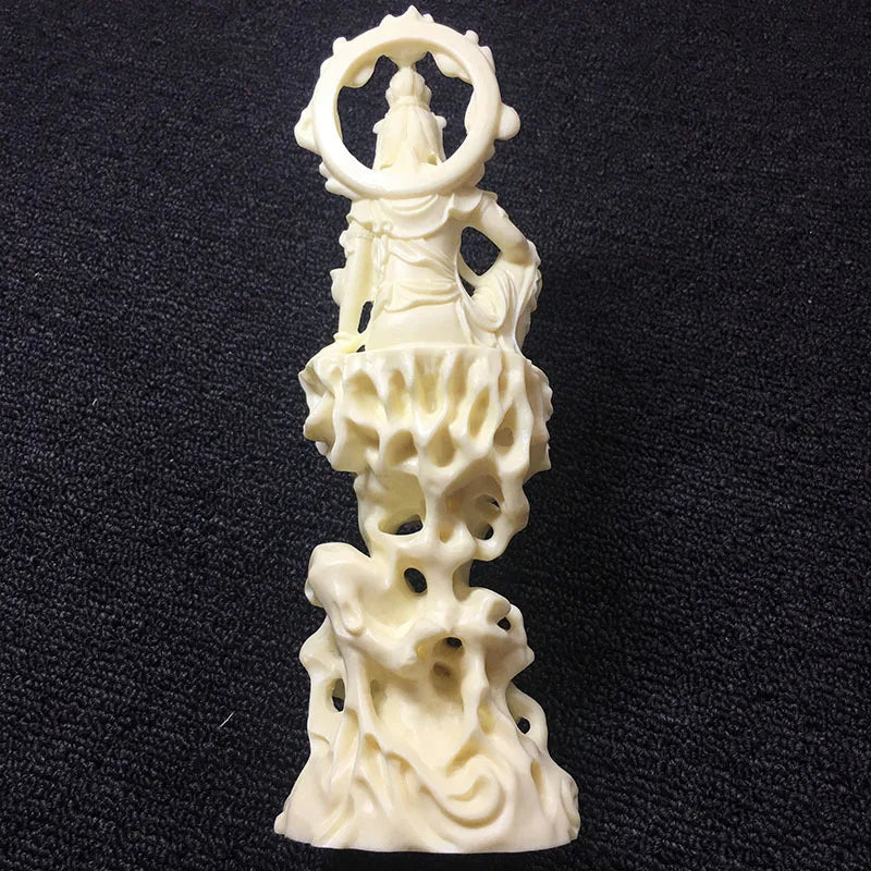 Resin Flame Guanyin Bodhisattva Characters  Sculpture Statue Chinese Buddha Statues  Home Room, Office Feng Shui Statue