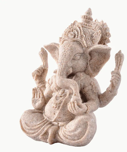 Resin Ganesha sandstone handicraft, the Buddha Statue of southeast Asia, the Indian elephant nose god of wealth buda effigy