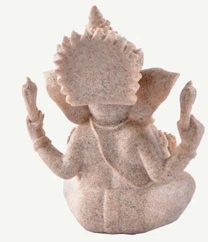 Resin Ganesha sandstone handicraft, the Buddha Statue of southeast Asia, the Indian elephant nose god of wealth buda effigy