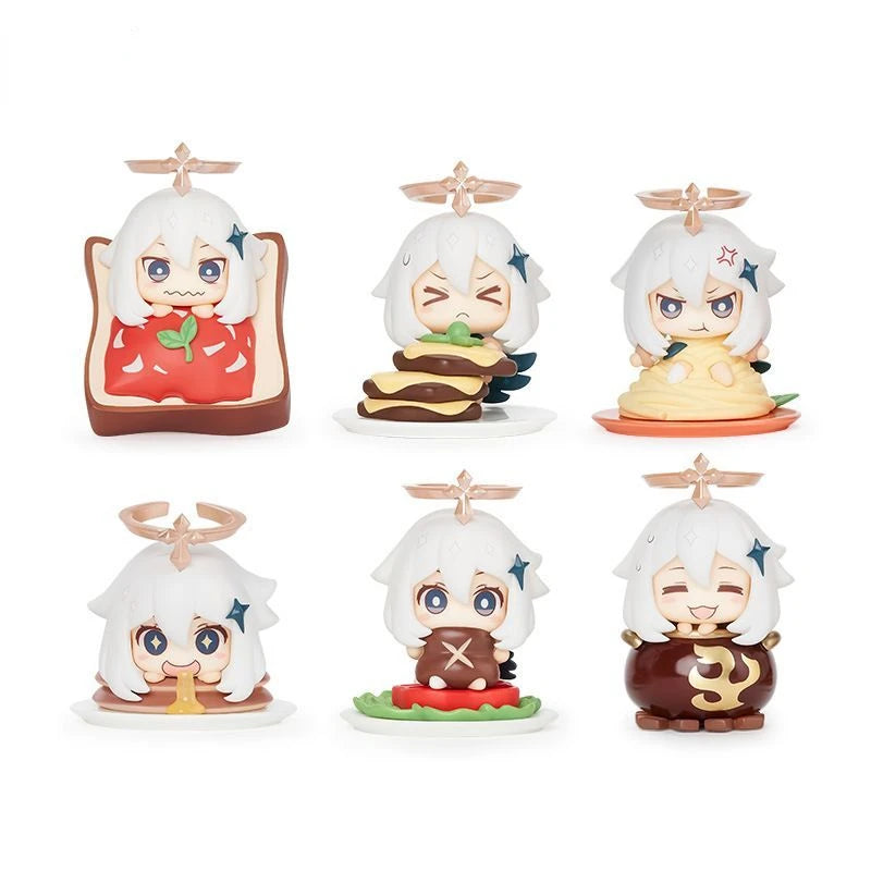 Resin Girl Eats Food Cartoon Car Ornament Micro Landscape Bonsai Decoration Desktop Creative Trinket Home Accessories Figurines