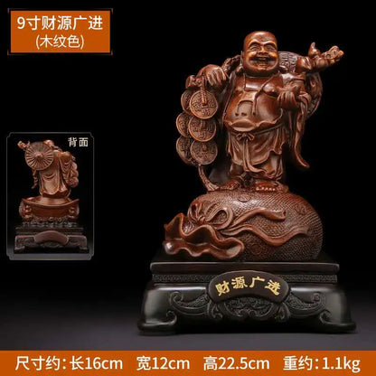 Resin Laughing Buddha Figure Ornament Feng Shui Statue Maitreya Buddha Statue Sculpture Craft Decoration home decor