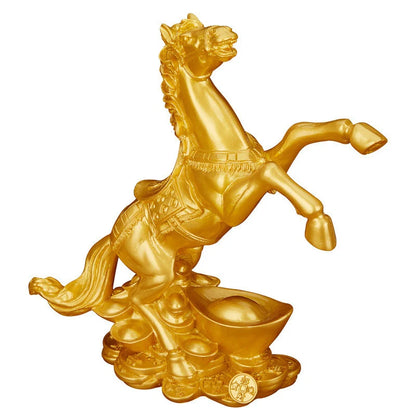 Resin Lucky Horse Statue Ingot Lucky Mascot Home living room bedroom decorations Office decorations gift