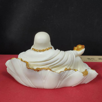 Resin Maitreya Decorative Figures Small Statue Art Sculpture Chinese Buddha Statues Mascot Chinese Characteristic Figurines
