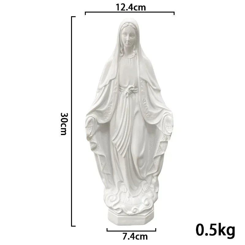Resin Our Lady of Guadalupe Figure Virgin Mary Statue Religious Gifts Ornament Mother God Home Decoration Sculpture Accessories