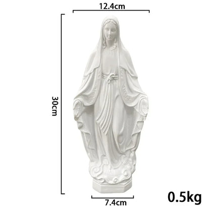 Resin Our Lady of Guadalupe Figure Virgin Mary Statue Religious Gifts Ornament Mother God Home Decoration Sculpture Accessories