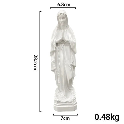 Resin Our Lady of Guadalupe Figure Virgin Mary Statue Religious Gifts Ornament Mother God Home Decoration Sculpture Accessories